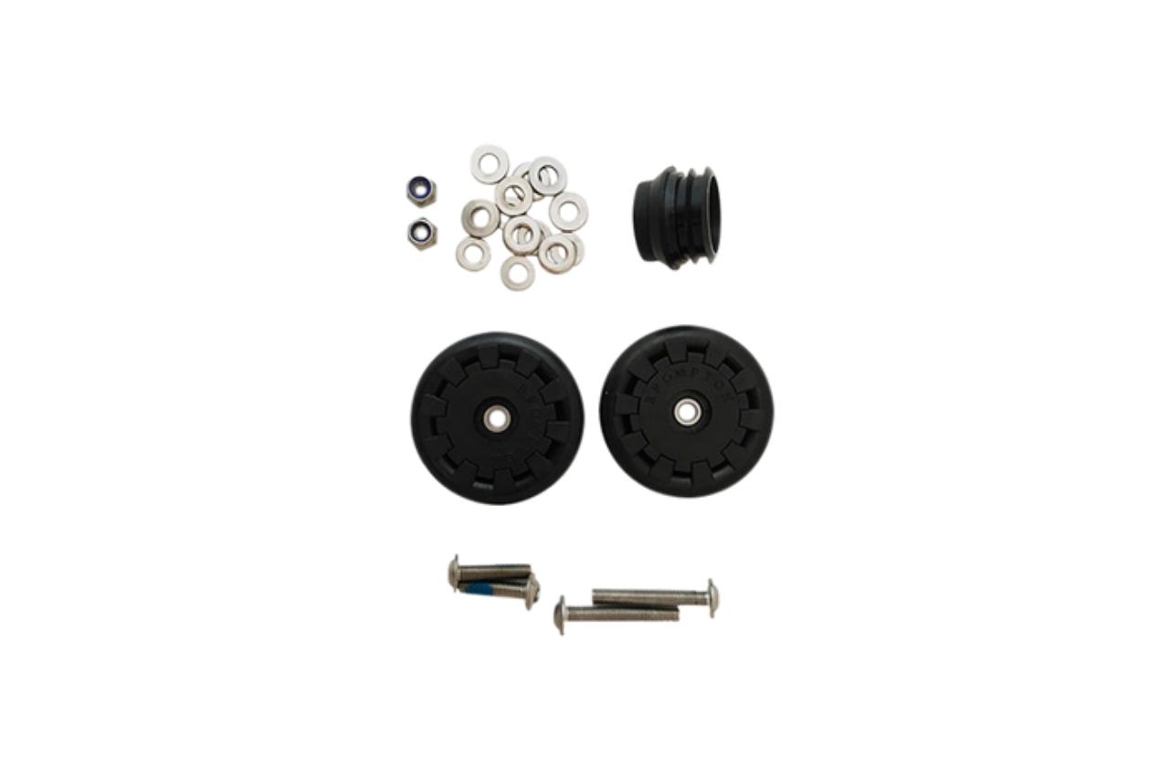 Eazy Wheel Rollers With Fittings 6mm Holes Black , 