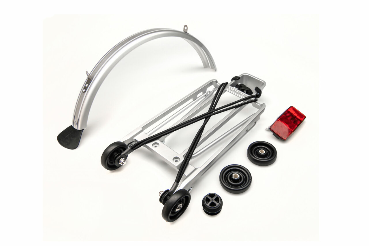 Brompton Rack Set Complete Incl 4 Rollers And Mudguard 6mm Holes