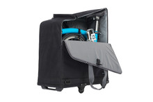 Padded Travel Bag With 4 Rollers Black